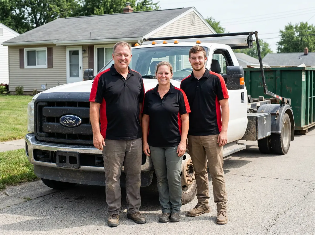 The Workhorse Dumpster Rental team, dumpster rental in Akron, OH